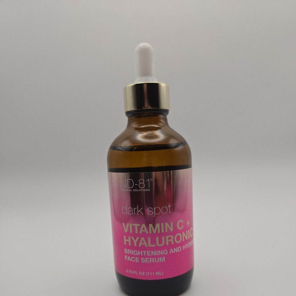 ND-81 Dark Spot Vitamin C+Hyaluronic Brightening & Hydrating Face Serum 3.75 oz